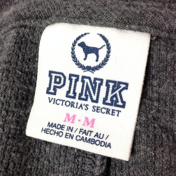 Pink Victoria's Secret Women's Top Gray Size M - Picture 3 of 4